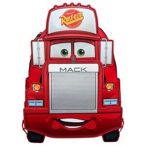 LOUNGEFLY DISNEY PIXAR CARS MACK COSPLAY GITD MINI BACKPACK IN HAND AND SOLD OUT